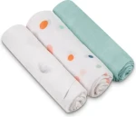 LIONELO Bambusové pleny 3ks Dot / Bambusová plena / 70x70 cm / 100% bambus / 3 ks (LO-BAMBOO SET DOT)