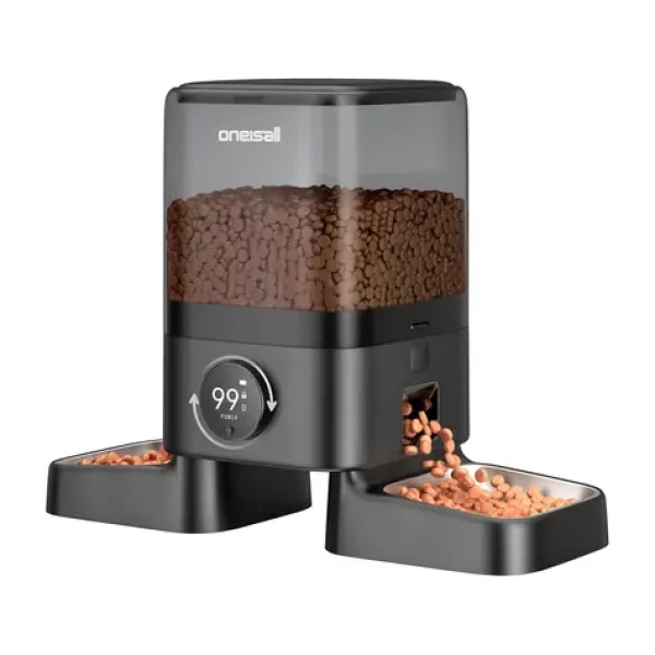 Oneisall PF10 / Inteligentní dávkovač krmiva / 5 l / 2 misky / WiFi / záložní baterie (PF10)