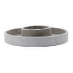 House Doctor Svícen Daca Grey Polystone, šedá barva, kámen