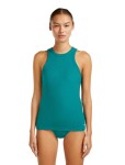 Dámské merino tílko ICEBREAKER Wmns Rib Lotus Tank, Tidal Teal velikost: L