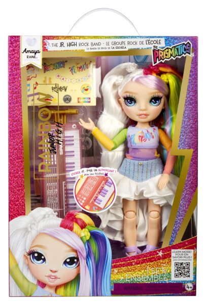 Rainbow High Junior Fashion panenka v rockové kapele - Amaya - MGA