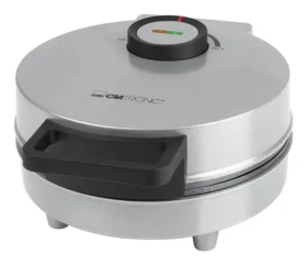 Clatronic HA 3833 černá, stříbrná / Vaflovač / 1200 W / 1 vafle / kulatý tvar (HA 3833)