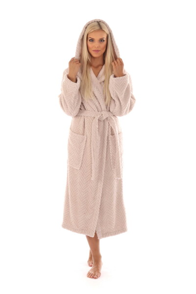 Unisex župan s kapucí Vestis Athena 3116 oříšek
