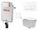 Cenově zvýhodněný závěsný WC set Alca k zazdění + WC SAT Brevis SIKOAW7 SIKOAW7
