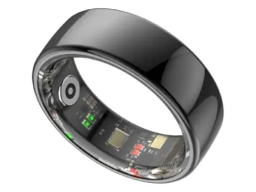 Powerton Smart RING PRO vel. 7 černá / Chytrý prsten / Bluetooth 5.2 / 15 mAh / IP68 (WPSR08-B7)