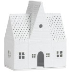 Räder Porcelánový svícen Gingerbread House Large, bílá barva, porcelán