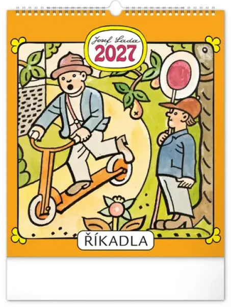 NOTIQUE Josef Lada – Říkadla 2027 / Nástěnný kalendář / 30 × 34 cm