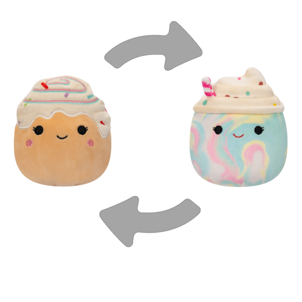 Squishmallows 2v1 - Frappé Kelen a skořicová rolka Rease - Squishmallows