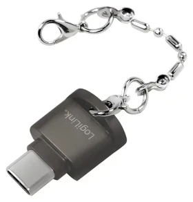 LogiLink CR0039 šedá / Čtečka paměťových karet / USB-C / microSD / USB 2.0 (CR0039)