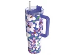 Quokka Nerezový termohrnek s brčkem Stream Flower Dusk 1200 ml (40042QO)