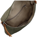 Trendy dámská textilní ledvinka Ayana, tmavě zelená