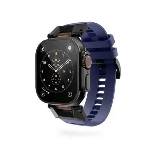 Epico FKM Rubber Pro řemínek s nerezovým zapínáním pro Apple Watch SE (44mm)/Series 1-9 (42/44/45mm) modrá (63318101600002)