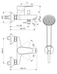 IDEAL STANDARD - Cerafine D Vanová baterie s příslušenstvím, chrom BC693AA