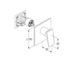 KLUDI - Decus Sprchová baterie pod omítku, chrom 547550575