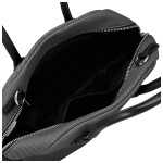 Módní dámská koženková kabelka do ruky Leora, černá