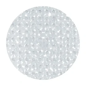Spirella RIVERSTONE protiskluzová kulatá podložka do sprchy průhledná / PVC / 57 cm (7610583096814)