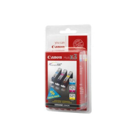 Canon CARTRIDGE CLI-526 C/M/Y/BK Value pack + fotopapír pro PIXMA IP4x50, MX8x5, MG5x50, IX6550 (437 str.) - originální EDF_1050617