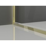MEXEN/S - Exo sprchový kout dveře křídlové 75 x 75, transparent, zlato 817-075-075-50-00