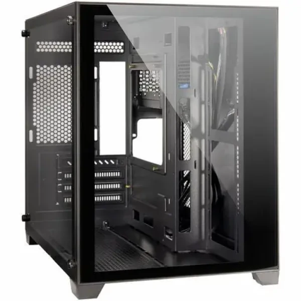 Inter-Tech C-501 Aspect černá / Skříň / Midi-Tower / micro ATX, Mini-ITX / bez zdroje (88881361)