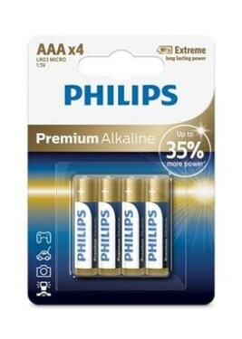 Philips Premium Alkaline AAA 4ks LR03M4B/10