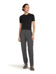 ICEBREAKER Wmns Mer Seamless Rib SS Mock Neck, Black (vzorek) velikost: S