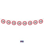 Tarra Girlanda narozeninová dopravní značka - 18let