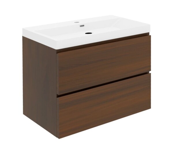 Koupelnová skříňka s umyvadlem SAT B-Way 59x50x45 cm ořech mat BWAY260NUTU4 BWAY260NUTU4