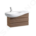 Laufen - Il Bagno Alessi One Nábytkové umyvadlo 900x500 mm, s 1 otvorem pro baterii, s LCC, bílá H8149754001041