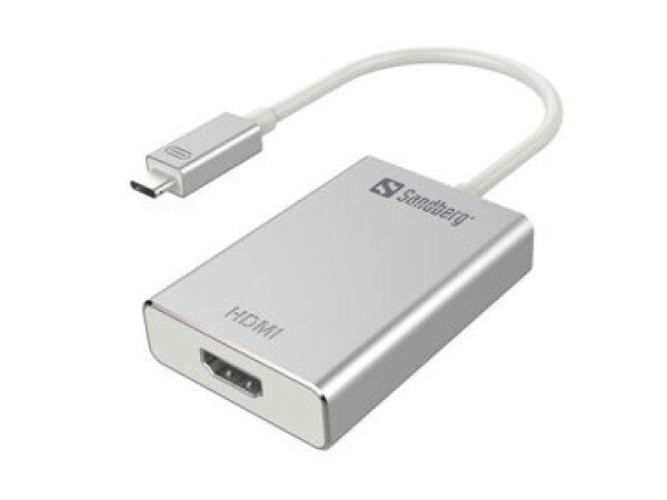 Sandberg USB-C do HDMI konvertor / stříbrný (136-12)