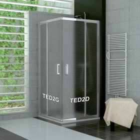SanSwiss TED2G 0900 50 30 Levý díl sprchového koutu 90 cm, aluchrom/mastercarré