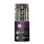 Grafitová tužka kulatá Colorino Tim Burton HB s pryží, mix motivů