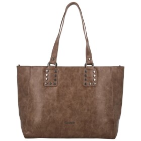 Módní dámská koženková kabelka na rameno Kleantis, khaki