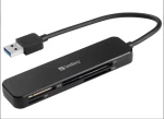 Sandberg USB 3.0 Pocket Card Reader černá / čtečka paměťových karet / USB-A 3.0 / MicroSD SD MS MMC (134-32)