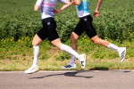 Běžecké kompresní ponožky Compressport Aero Socks 2.0 - Black/White Velikost: EU 42-44