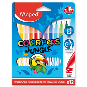 Dětské fixy Maped Color'Peps Jungle, 12ks