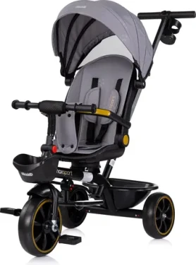 CHIPOLINO Tříkolka se stříškou Max Sport 2v1 Anthracite
