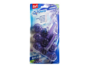Q-Power Tuhý WC závěs Blue Aqua Lavender 3x 40 g