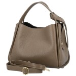 Luxusní dámská kožená kabelka do ruky Roswita, taupe