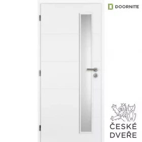 Interiérové dveře Quatro Vertika Sklo Bílé 60L