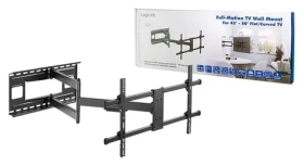LogiLink nástěnný držák TV 43-80" černá / Držák TV / VESA do 819x410 / náklon a výkyv / do 50 kg (BP0138)