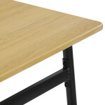 Jídelní set s 4 židlemi, 110x70x76cm, mdf, divoký dub, AUT-O2155 OAK