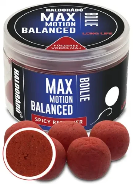 Haldorádó Boilies Balanced Max Motion 70g 20mm Pikantní červená játra (HD27420)