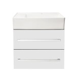 Koupelnová skříňka s umyvadlem SAT Cube Way 60x53x46 cm bílá lesk CUBE46602BISATCWL CUBE46602BISATCWL