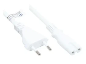 Good Connections napájecí kabel Euro C - IEC C7 bílá / Napájecí kabel / 1,8 m / 250 V / 2,5 A (P0370-W018)