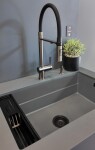 DEANTE - Magnetic metaliclá šedá - Granitový dřez, jednokomorový ZRM_S10A
