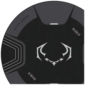 Diablo Chairs Protiskluzová podložka pod herní židli černo-šedá / Podložka / kulatá / protiskluzová (2093)