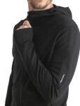 ICEBREAKER Mens Merino 260 Quantum IV LS Zip Hoodie, Black velikost: S