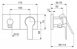 HANSA - Ligna Sprchová baterie pod omítku, chrom 44549583