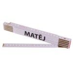 Metr skládací, 2m, dřevěný, PROFI, "MATĚJ"