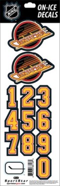 Sport Star Samolepky na helmu Vancouver Canucks NHL Decals Retro